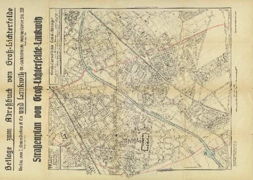 Straßenplan von Groß-Lichterfelde-Lankwitz