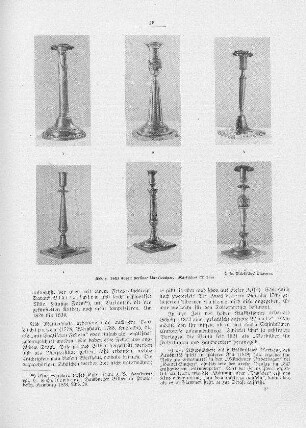 Abb. 8. Sechs Typen Berliner Standleuchter