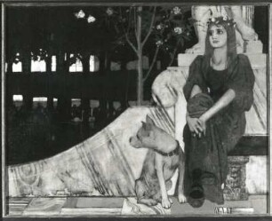Sehnsucht : Zwintscher, Oskar. Sehnsucht. Öl auf Leinwand; 120 x 150 cm. 1895. Meißen: Albrechtsburg