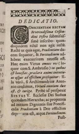 IIr-IVr, Dedicatio