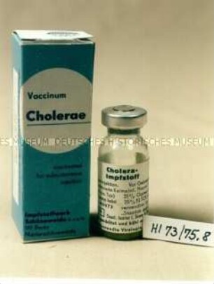 Cholera-Impfstoff in Originalverpackung