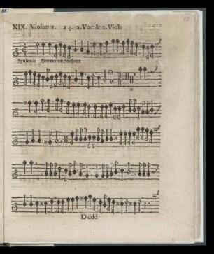 XIX. Herr wer wird wohnen (Violin I. a 4. 2. Voc & 2. Viol)