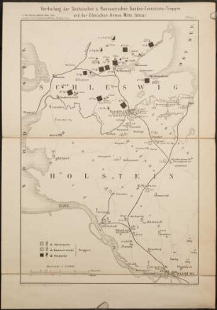 Der deutsch-dänische Krieg 1864, 1,a. Kartenband : Skizzen, Pläne und Übersichtskarten zum Deutsch-Dänischen Krieg 1864