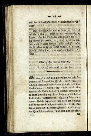 Vierzehntes Kapitel. Wie es Ferdinanden erging.