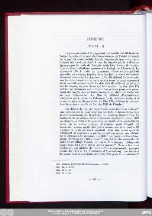 Titre XII Impots