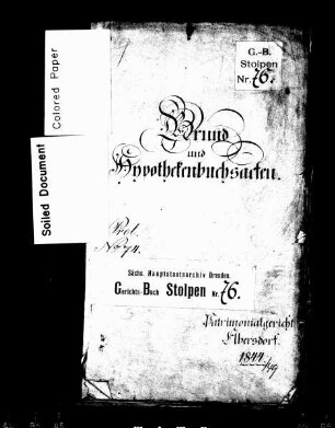 Grund- und Hypothekenakte