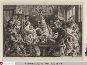 Nil similus insano: quam ebrius [Der Bohnenkönig; The king drinks]