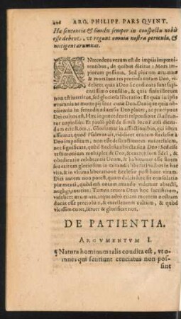 De Patientia.