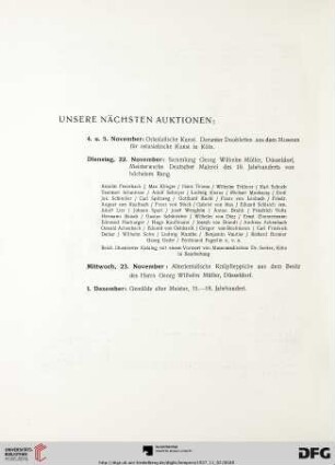 Unsere nächsten Auktionen