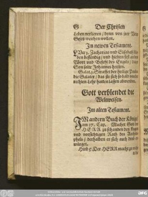 Gott verblendet die Weltweisen.