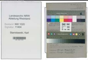Entnazifizierung Karl Stanislawski , geb. 18.09.1900 (Postbeamter)