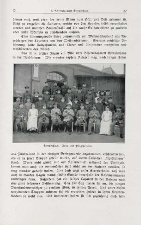 Exerzierhaus. Ärzte und Pflegepersonal.