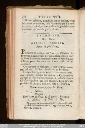 Titre XVII. Des Feux.