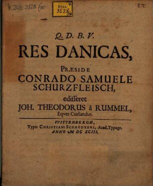 Res Danicae