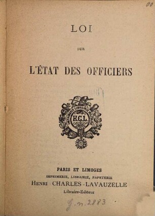Loi sur l'état des officiers