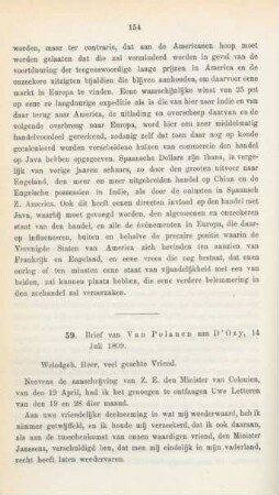 59. Brief van Van Polanen aan D'Ozy, 14 Juli 1809