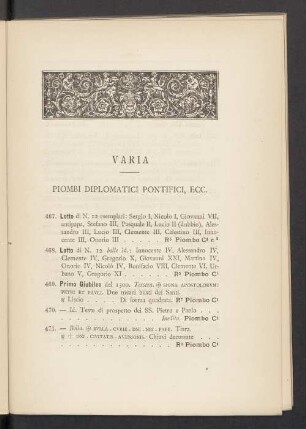 Varia