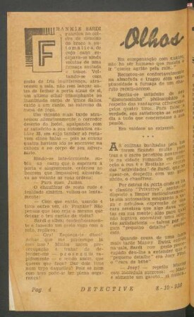 Olhos denunciadores : [Pequena novella]