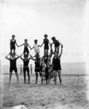Seebad Heringsdorf, Familie am Strand
