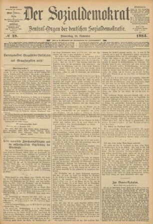 No 48. Donnerstag, 26. November 1885.