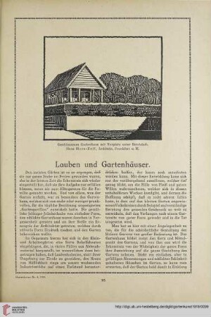 32: Lauben und Gartenhäuser
