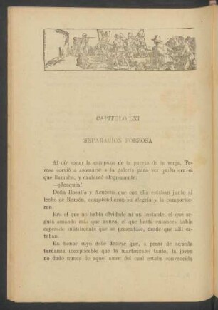 Capítulo LXI - Separación forzosa