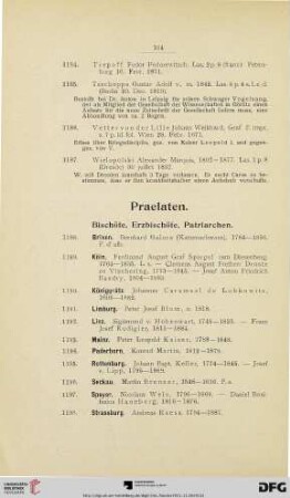 Praelaten (Nr. 1188-1270)