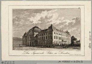 Das Japanische Palais in Dresden, Blick vom Palaisplatz nach Südosten