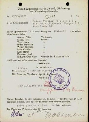 Vinken, Peter Theodor