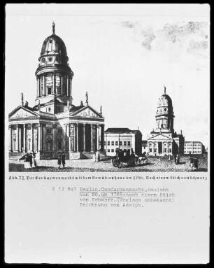 Berlin, Gendarmenmarkt, mit Deutschem und Französischem Dom