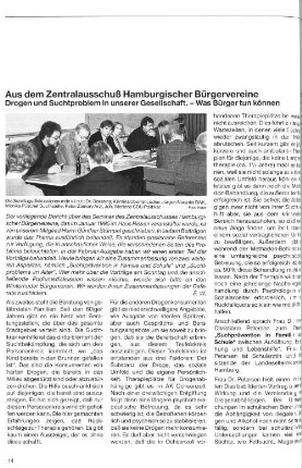 Aus dem Zentralausschuß Hamburgischer Bürgervereine