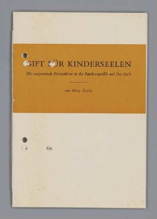 "GIFT FÜR KINDERSEELEN"