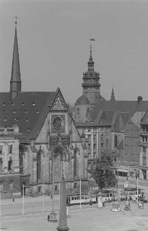 Ansicht der Paulinerkirche und der Nikolaikirche