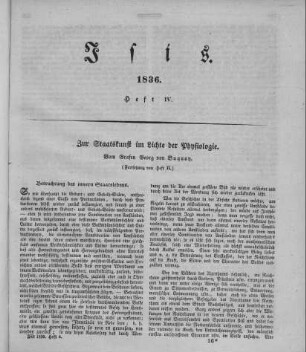 Zur Staatskunst im Lichte der Physiologie / vom Grafen Georg von Buquoy