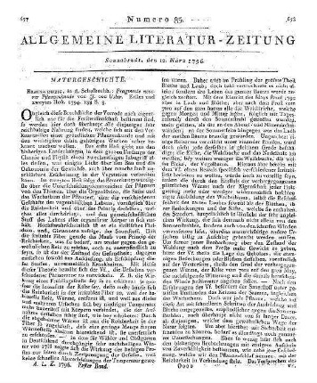 Uslar, J. J. von: Fragmente neuerer Pflanzenkunde. Braunschweig: Schulbuchhandlung 1794