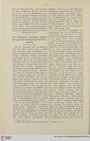 16: Die versteigerte ehemalige gräflich Douglas'sche Sammlung alter Glasgemälde, [1]