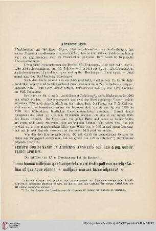 Abtsessingen, Allmenhausen, Badra und die Domaine Numburg, Bebra