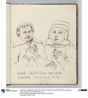 Porträt des Johann Casper Bok und seiner Ehefrau, gestorben 1639