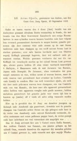 LII. Artus Gijsels, gouverneur van Ambon, aan den Gouv.-Gen. Jacq. Specx, 10 September 1632