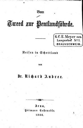 Vom Tweed zur Pentlandföhrde