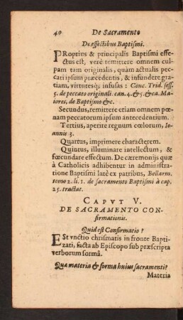 Capvt V. De Sacramento Confirmationis.