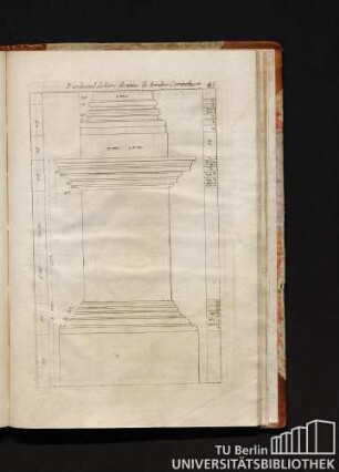 Piedestal de la larc de Titus de l'ordre Corinthe