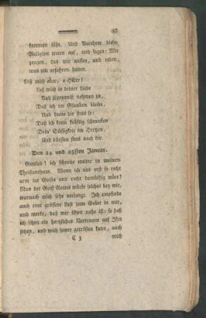 Den 24 und 25sten Januar