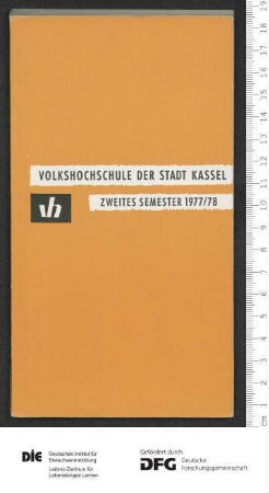 Programm 2. Semester 1977/1978