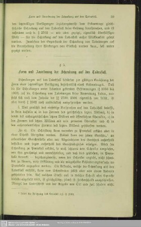 § 5. Form und Anordnung der Schenkung auf den Todesfall