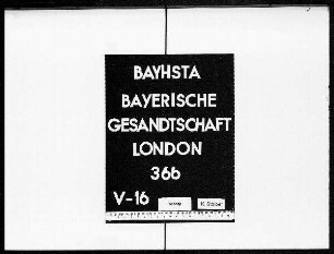 Briefwechsel von Joseph Xaver Graf von Haslang mit Peter van Elsacker, dem kurbayerischen und kurpfälzischen Vertreter im Haag. VII. Teil