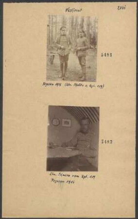 Vogesen 1916, Ltn. Schultz v. Rgt. 189