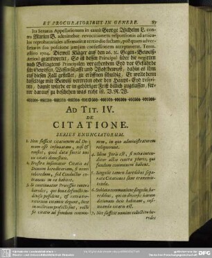 Ad Tit. IV. De Citatione
