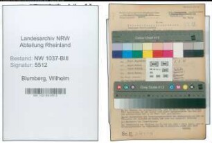 Entnazifizierung Wilhelm Blumberg , geb. 08.05.1906 ()