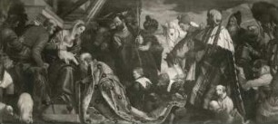 Veronese, Paolo. Anbetung der Könige. Leinwand; 206 x 455 cm. Dresden: Staatliche Kunstsammlungen, Gemäldegalerie Alte Meister Inv. Nr. 293